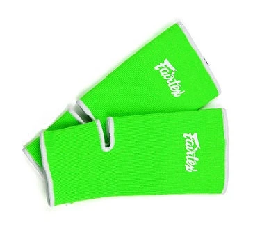 FAIRTEX ANKLE GUARDS MUAY THAI ANKLE SUPPORT - GREEN/WHITE 2 FAIRTEX ANKLE GUARDS MUAY THAI ANKLE SUPPORT - GREEN/WHITE - Image 2