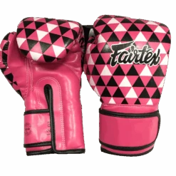 MUAY THAI MICROFIBER BOXING GLOVES FAIRTEX BGV14 - ART PRISM 1964 PINK