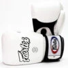 MUAY THAI BOXING GLOVES FAIRTEX BREATHABLE - BGV1 BR WHITE