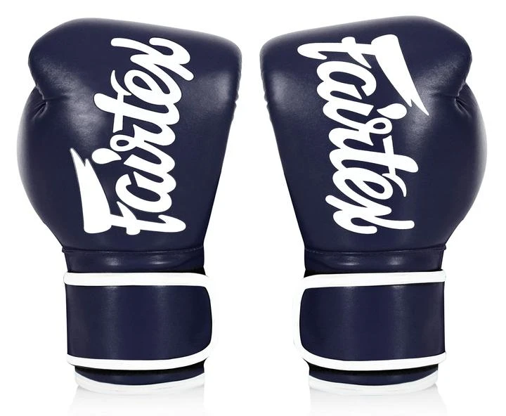 MUAY THAI MICROFIBER BOXING GLOVES FAIRTEX BGV14 - BLUE 2 MUAY THAI MICROFIBER BOXING GLOVES FAIRTEX BGV14 - BLUE - Image 2