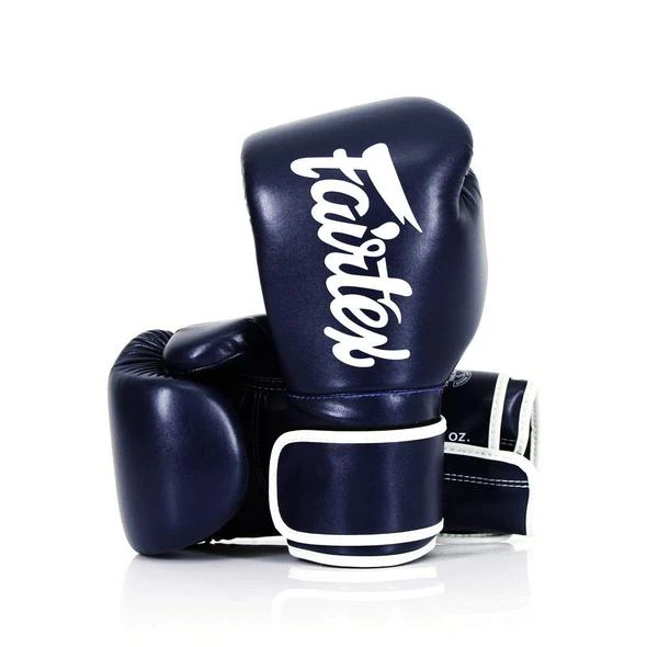 MUAY THAI MICROFIBER BOXING GLOVES FAIRTEX BGV14 - BLUE 1 MUAY THAI MICROFIBER BOXING GLOVES FAIRTEX BGV14 - BLUE
