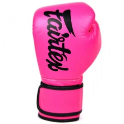 MUAY THAI MICROFIBER BOXING GLOVES FAIRTEX BGV14 - PINK BLACK -Fairtex BOXINGGLOVESBGV14MICROFIBER PINK2