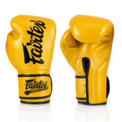 MUAY THAI MICROFIBER BOXING GLOVES FAIRTEX BGV14 - YELLOW -Fairtex BOXINGGLOVESBGV14MICROFIBER YELLOW3
