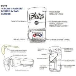 MUAY THAI BAG & BOXING GLOVES FAIRTEX TGT7 CROSS TRAINER - WHITE -Fairtex BOXINGGLOVESTGT7WHITE 4