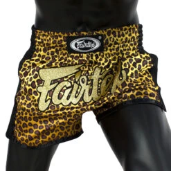 MUAY THAI SHORTS FAIRTEX SLIM CUT BS1709 LEOPARD