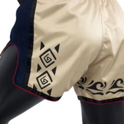 MUAY THAI SHORTS FAIRTEX SLIM CUT BS1713 KHAKI -Fairtex BS1713 Fairtex Khaki Slim Cut Muay Thai Shorts2