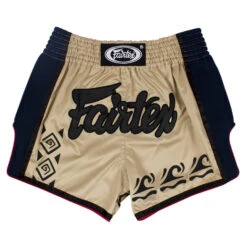 MUAY THAI SHORTS FAIRTEX SLIM CUT BS1713 KHAKI -Fairtex BS1713 Fairtex Khaki Slim Cut Muay Thai Shorts3