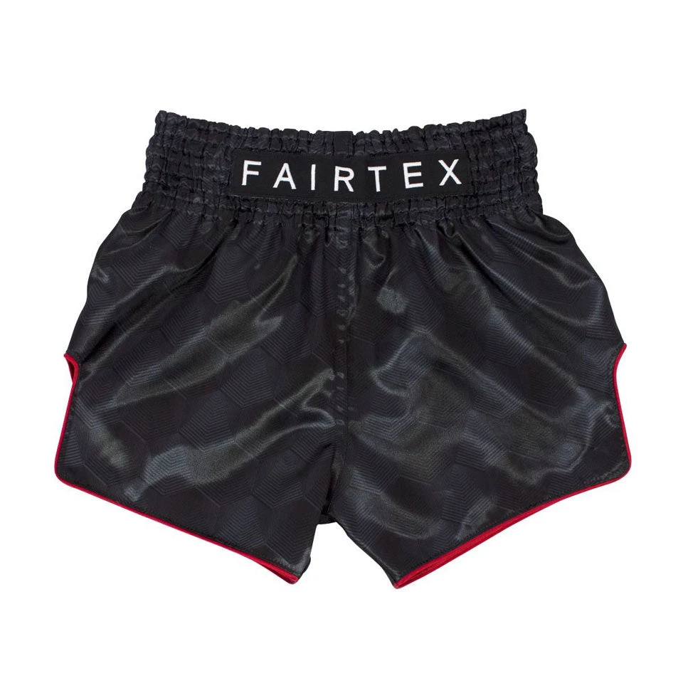 MUAY THAI SHORTS BY FAIRTEX BS1901 STEALTH BLACK 3 MUAY THAI SHORTS BY FAIRTEX BS1901 STEALTH BLACK - Image 3