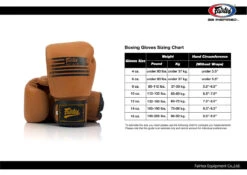 MUAY THAI BOXING GLOVES FAIRTEX LEGACY VINTAGE - BGV21 -Fairtex FAIRTEX BOXING GLOVES SIZE CHART