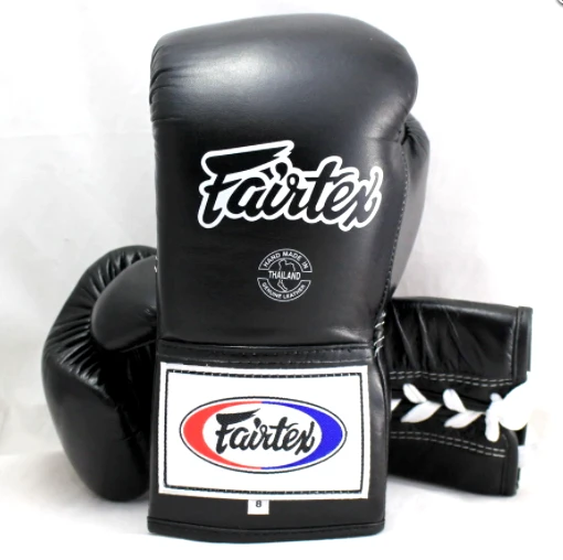 FAIRTEX BOXING GLOVES MEXICAN STYLE LACE UP BGL7 - BLACK 1 FAIRTEX BOXING GLOVES MEXICAN STYLE LACE UP BGL7 - BLACK