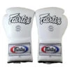 FAIRTEX BOXING GLOVES MEXICAN STYLE LACE UP BGL7 - WHITE