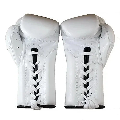 FAIRTEX BOXING GLOVES MEXICAN STYLE LACE UP BGL7 - WHITE 2 FAIRTEX BOXING GLOVES MEXICAN STYLE LACE UP BGL7 - WHITE - Image 2