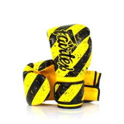MUAY THAI MICROFIBER BOXING GLOVES FAIRTEX BGV14 - YELLOW ART
