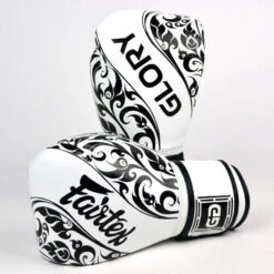 MUAY THAI BOXING GLOVES FAIRTEX GLORY - BGVG2 WHITE 5 MUAY THAI BOXING GLOVES FAIRTEX GLORY - BGVG2 WHITE -Fairtex Fairtex Glory Boxing Gloves White BGVG2