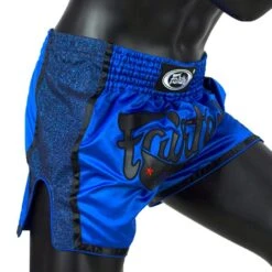 MUAY THAI SHORTS FAIRTEX SLIM CUT BS1702 BLUE -Fairtex Fairtex Muay Thai Shorts BS1702 2