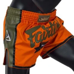 MUAY THAI SHORTS FAIRTEX SLIM CUT BS1705 ORANGE -Fairtex Fairtex muay thai shorts bs1705 2