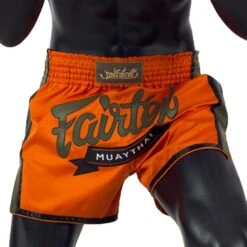 MUAY THAI SHORTS FAIRTEX SLIM CUT BS1705 ORANGE