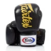 FAIRTEX BOXING GLOVES DELUXE TIGHT-FIT BGV19 - BLACK