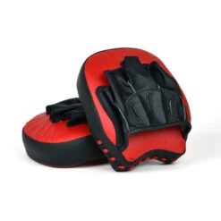 FAIRTEX FOCUS MITTS CURVED SHORT MICROFIBER FMV14 - BLACK/RED -Fairtex Fairtexfocusmittsfmv14 4