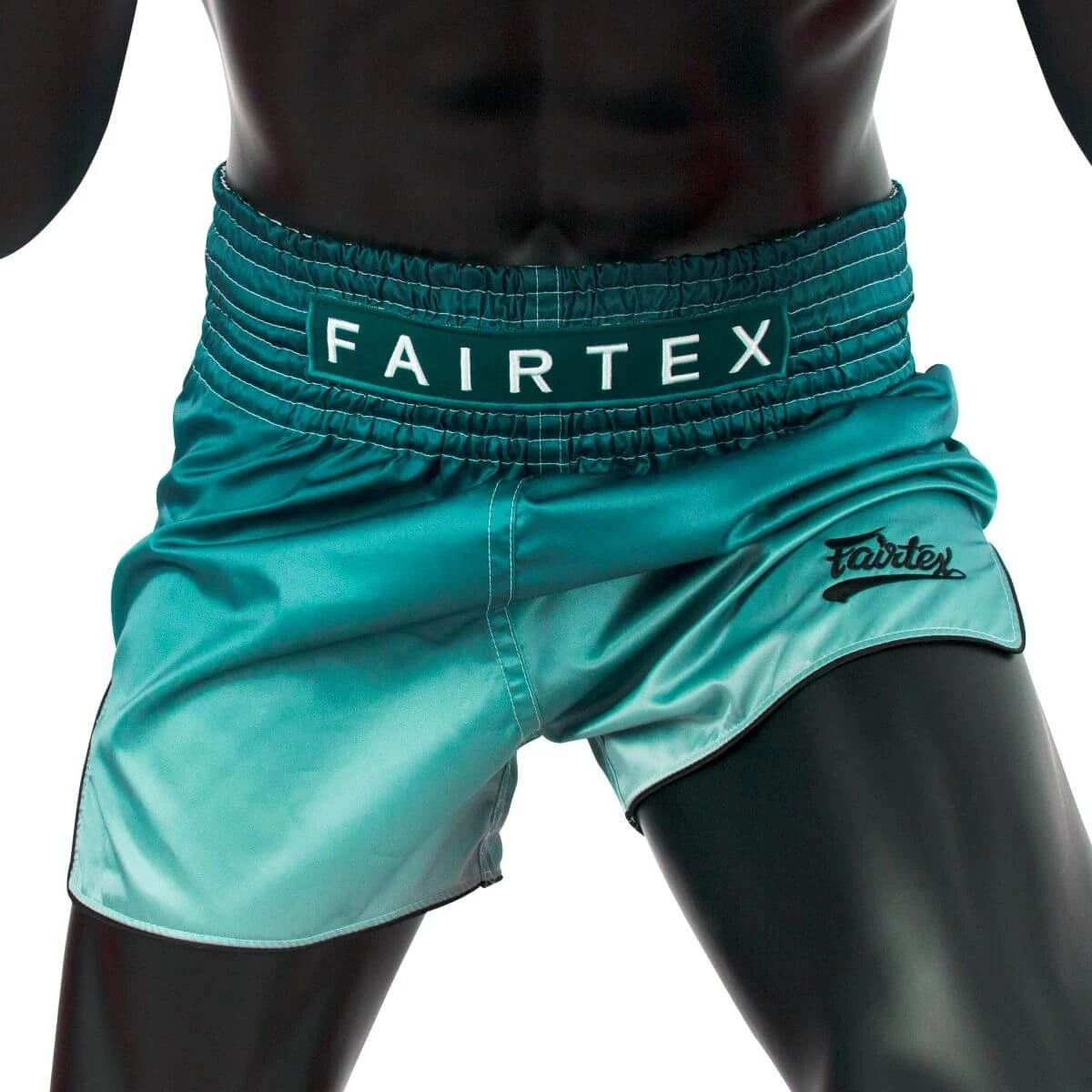 MUAY THAI SHORTS BY FAIRTEX BS1906 FADE GREEN 1 MUAY THAI SHORTS BY FAIRTEX BS1906 FADE GREEN