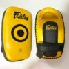 MUAY THAI PADS FAIRTEX SMALL CURVED LIGHT WEIGHT - KPLC6 GOLD/BLACK
