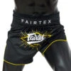 MUAY THAI SHORTS BY FAIRTEX BS1903 BLACK FOCUS