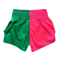 MUAY THAI SHORTS BY FAIRTEX BS1911 FIGHTER PINK GREEN -Fairtex MUAYTHAISHORTSFAIRTEXBS19114