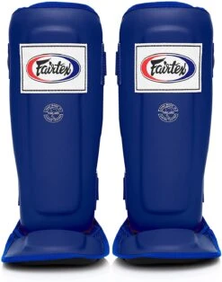 FAIRTEX SHIN GUARDS DOUBLE PADDED PROTECTOR SP3 - BLUE