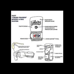 MUAY THAI BAG & BOXING GLOVES FAIRTEX TGT7 CROSS TRAINER - BLACK -Fairtex fairtex boxing gloves tgt7 black3