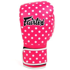 MUAY THAI MICROFIBER BOXING GLOVES FAIRTEX BGV14 - POLKA DOT -Fairtex fairtex boxing gloves bgv14 polka3