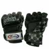 MUAY THAI MMA GLOVES FAIRTEX SPLIT KNUCKLES FGV17 - BLACK