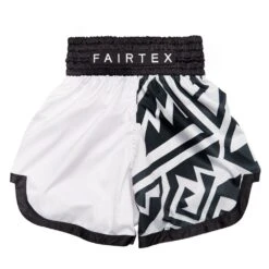 MUAY THAI SHORTS FAIRTEX SLIM CUT BT2003 MONOCHROME -Fairtex muaythaishortsfairtexbt2003